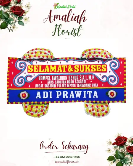 Papan Bunga Ucapan Selamat Gandrungmanis